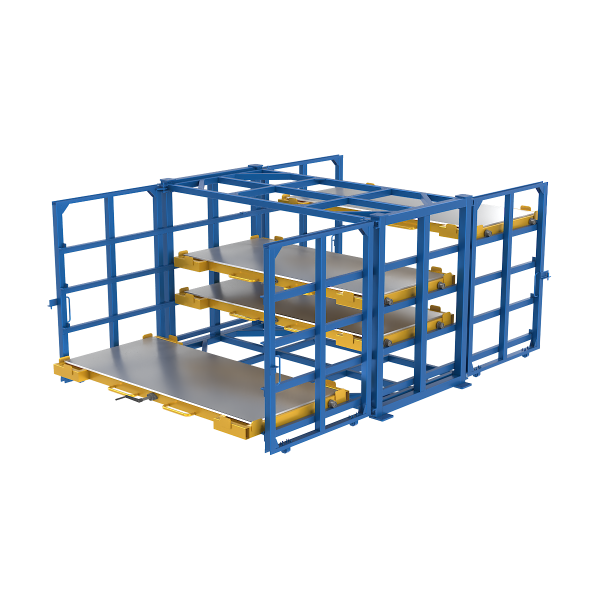 DOUBLE SIDED SHEET METAL RACK-2